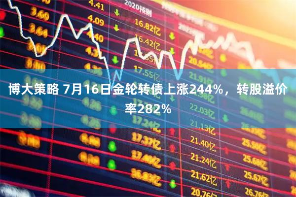 博大策略 7月16日金轮转债上涨244%，转股溢价率282%